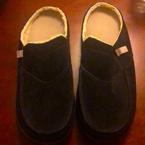 Spenco super soft orthopedic slip on black slippers size 11 EUC